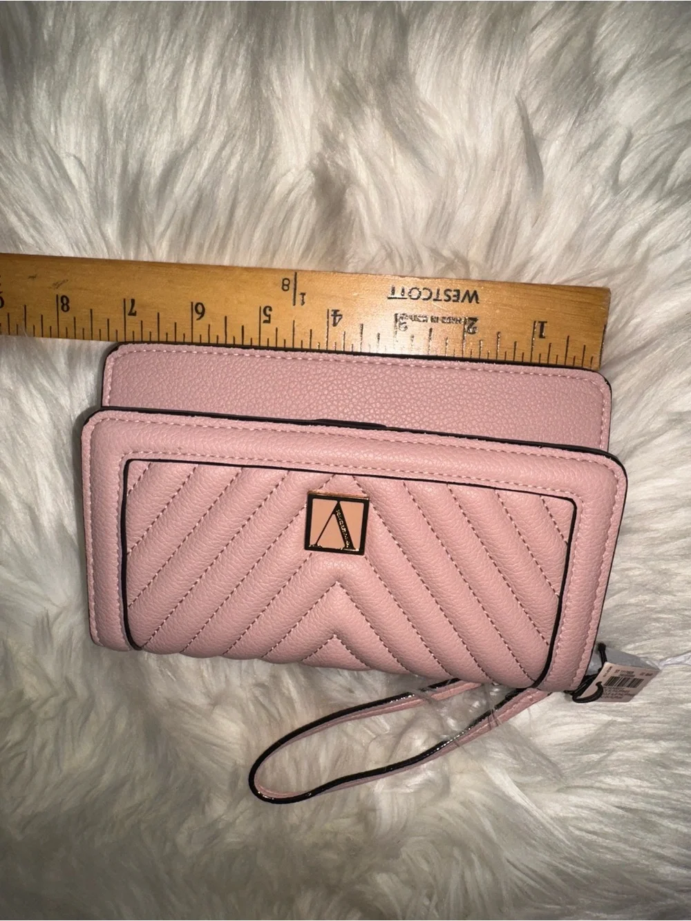 Victoria's Secret Blush Pink Quilted Wristlet Crossbody